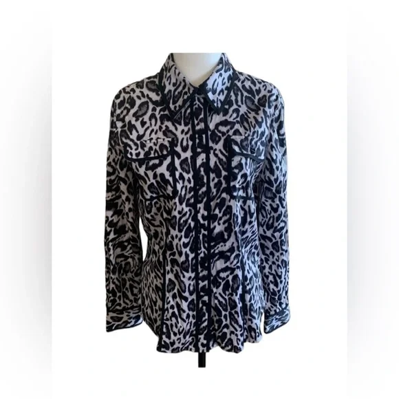 ✨Jones New York✨ Ladies animal print, black white and gray leopard print - Picture 8 of 8